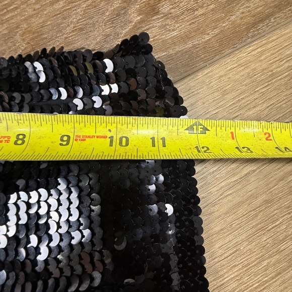 Why Dress It's My Birthday Sequin T-Shirt Dress, Black/White One Size Party Fun - Picture 13 of 14